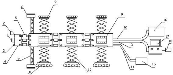 Coal-fired power station boiler air duct and air-conditioning ventilation duct wormlike cleaning robot