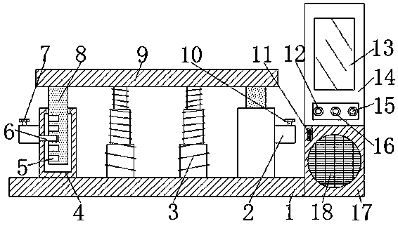 Elevator with adjustable protective guard height for disabled people