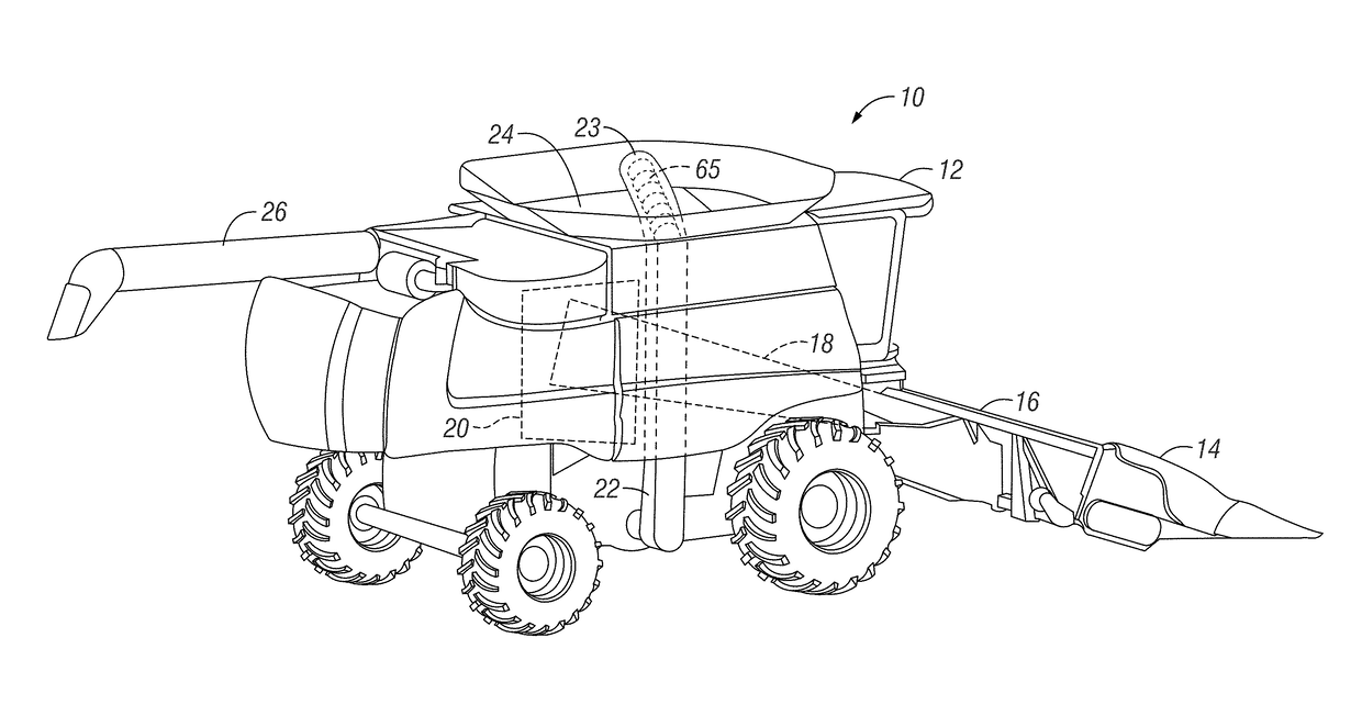 Automatic compensation for the effect of grain properties on mass flow sensor calibration