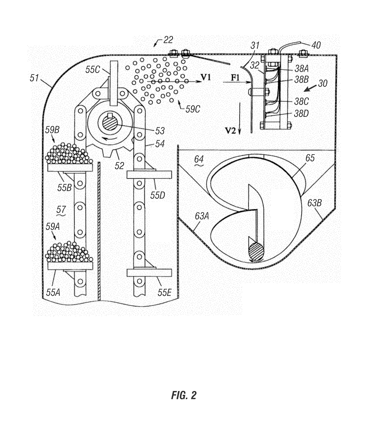 Automatic compensation for the effect of grain properties on mass flow sensor calibration