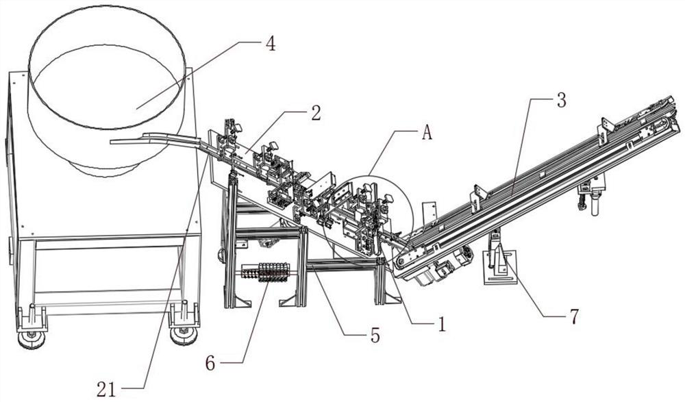 V-shaped conveying inner chamfering equipment and using method