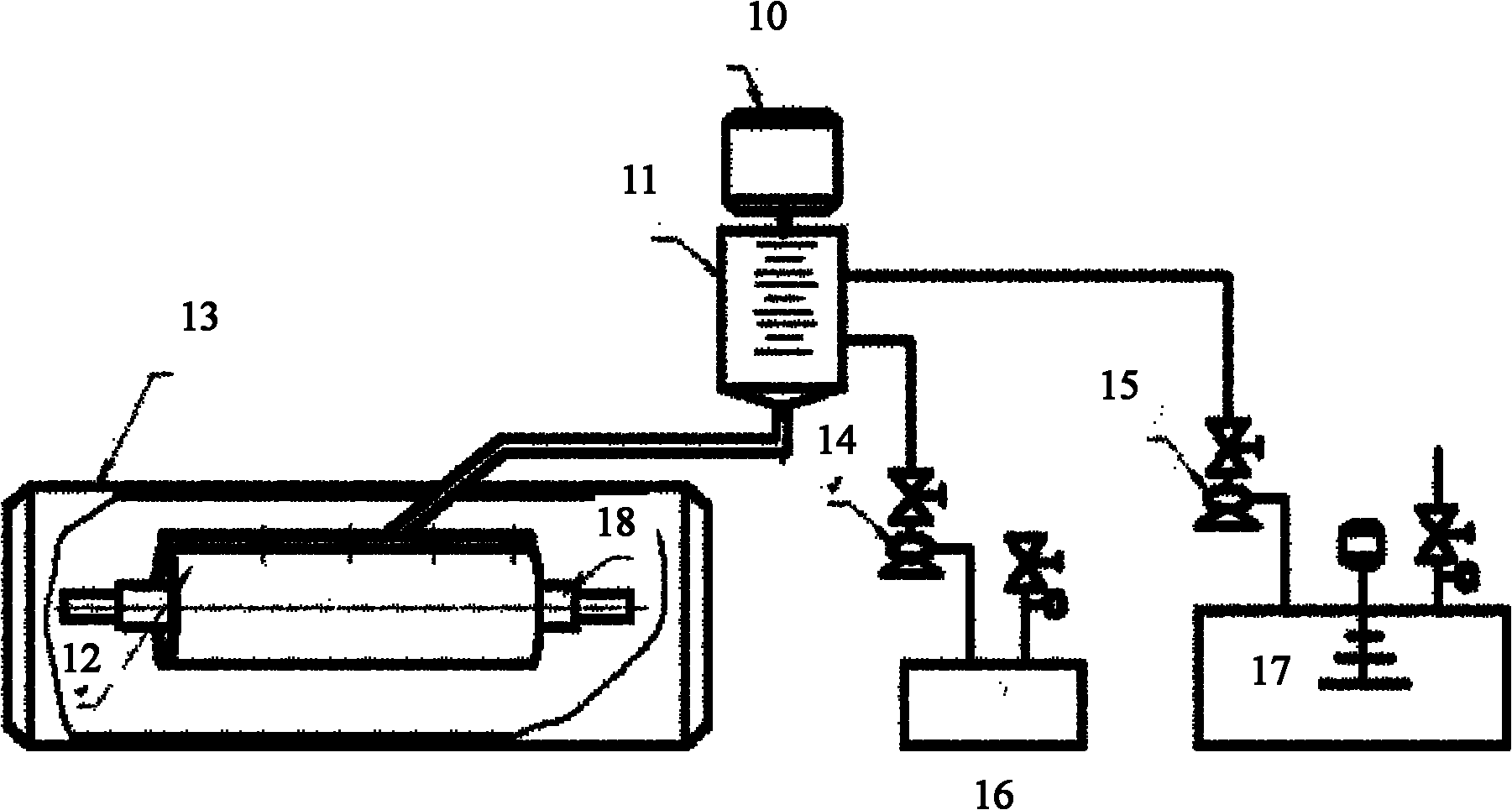 Horizontal production process of polyurethane rubber roller