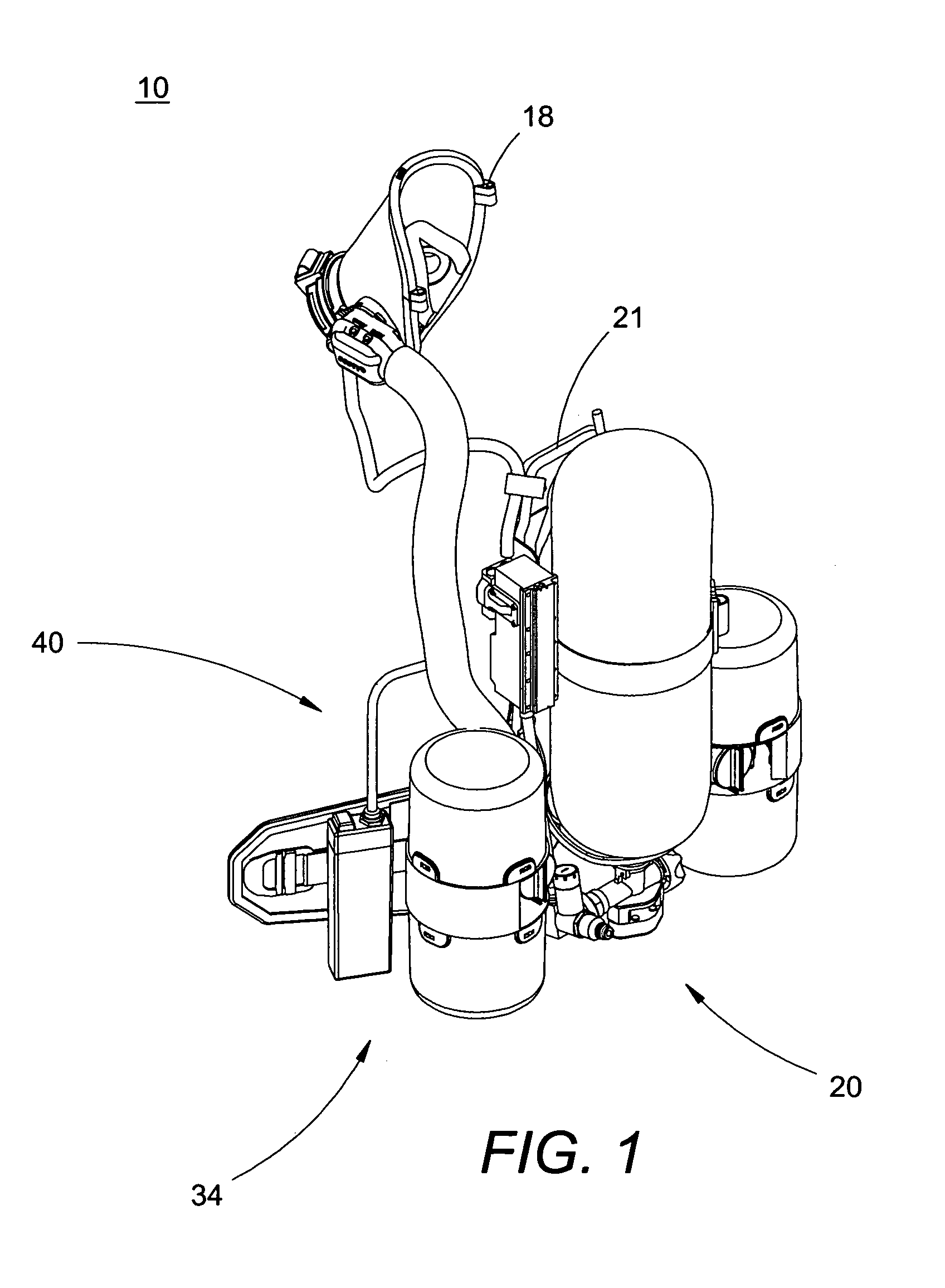 Portable air-purifying system utilizing enclosed filters