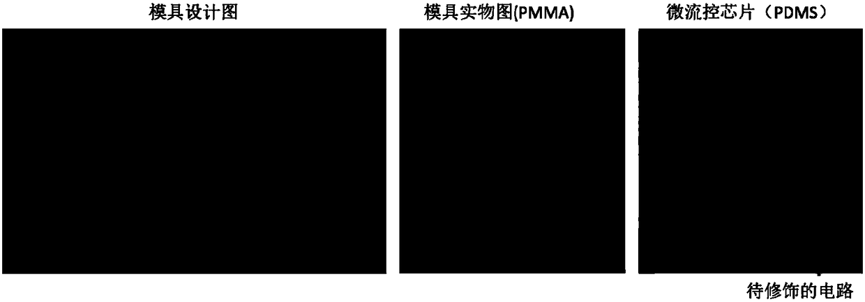 Surface modification method of flexible stretchable circuit and application thereof