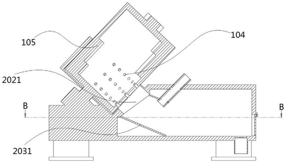 A recycling aluminum automatic melting aluminum iron separation device