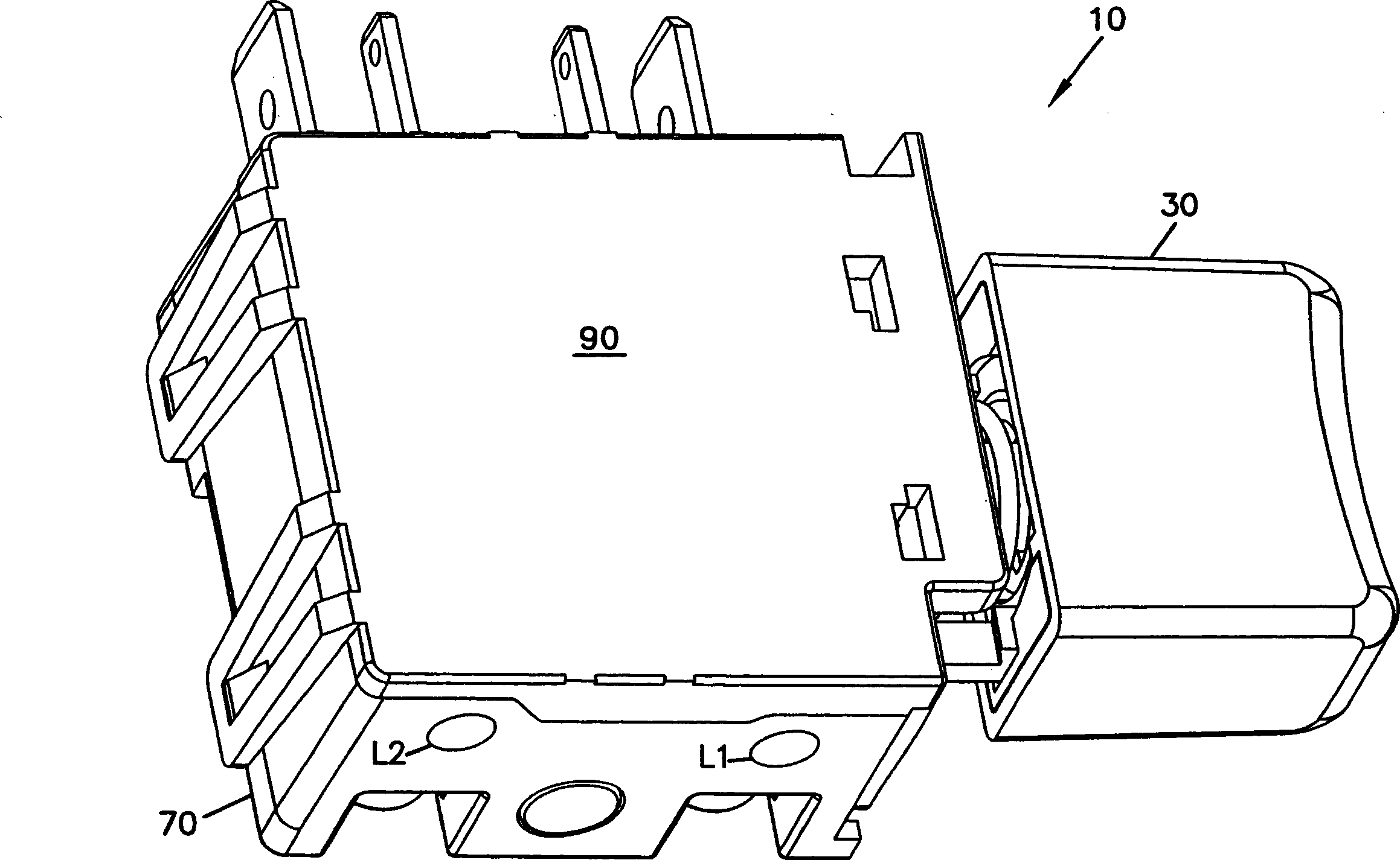 Circuit interrupter that produces snap-action connection and disconnection between electrical contacts