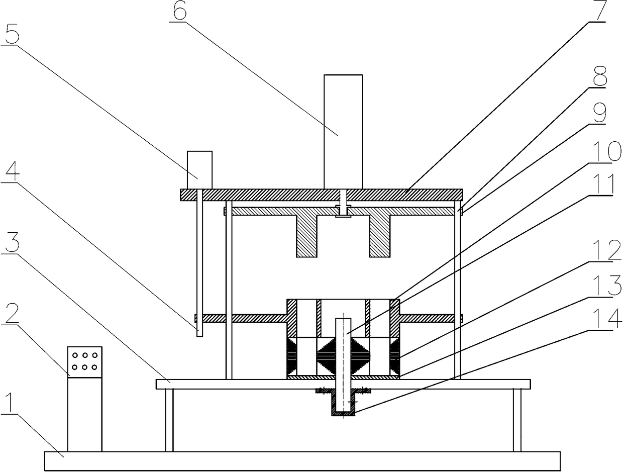 Assembling device and method for permanent magnet of built-in tangential permanent magnet motor