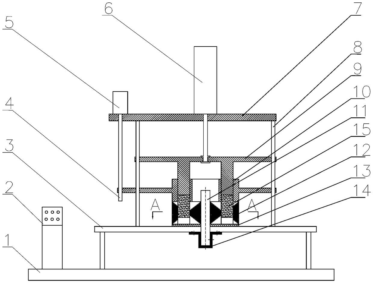 Assembling device and method for permanent magnet of built-in tangential permanent magnet motor