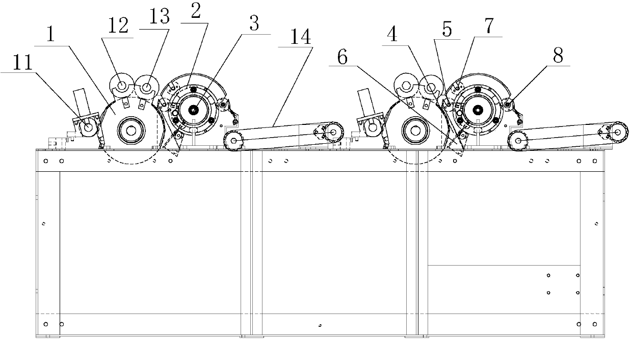 Heterogeneous animal fiber carding device and equipment thereof