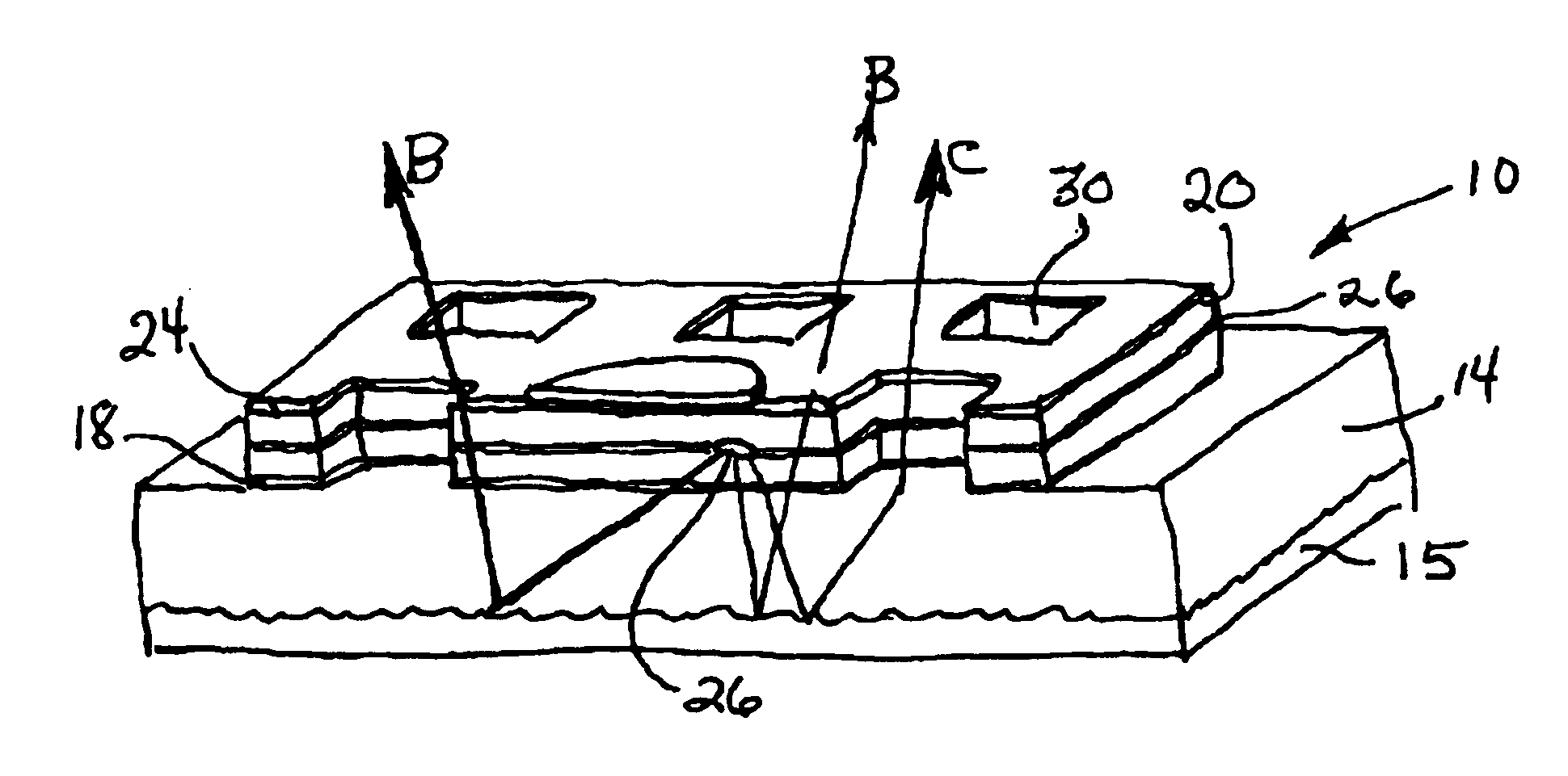 Light emitting diode having multiple pits