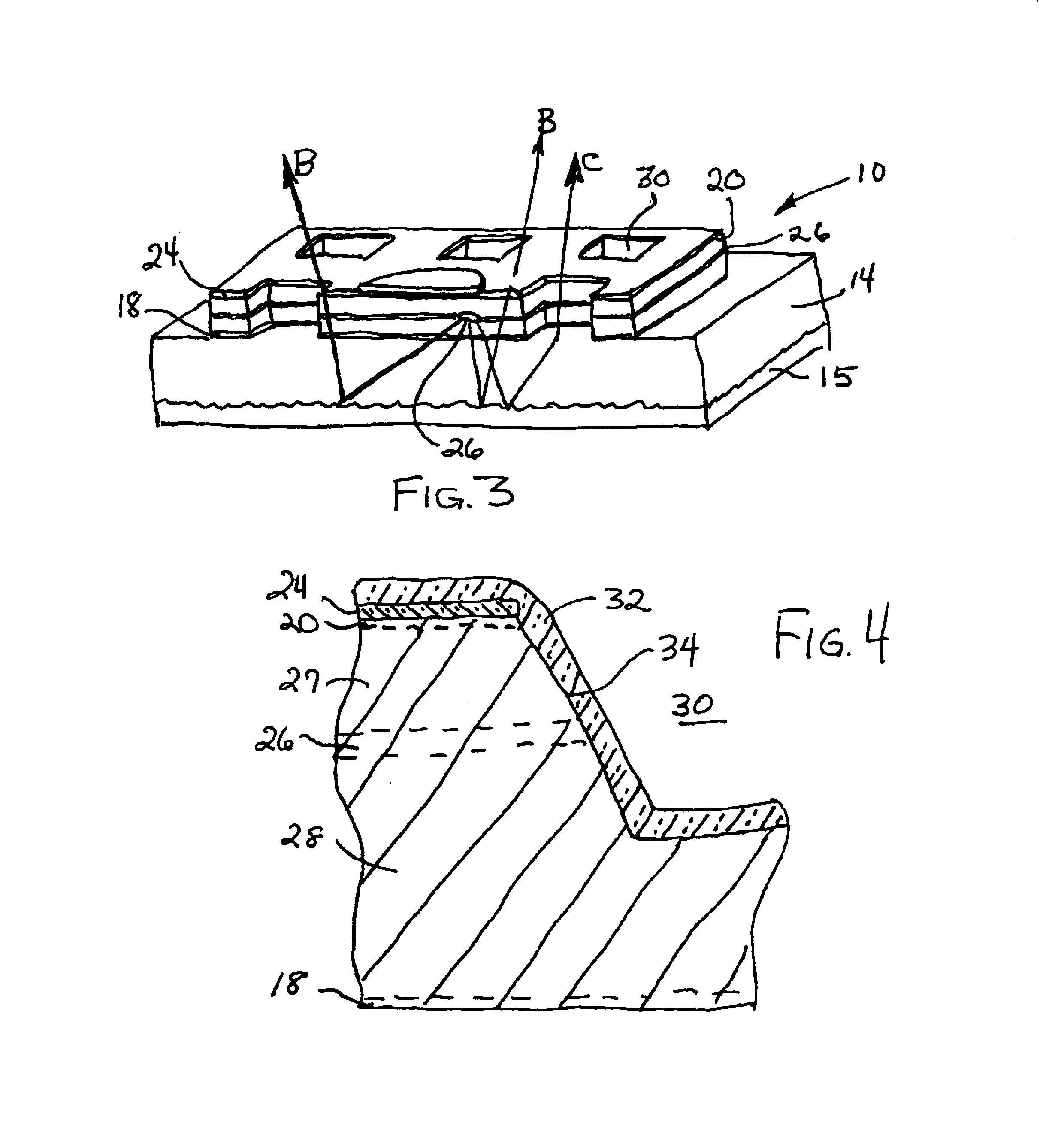 Light emitting diode having multiple pits