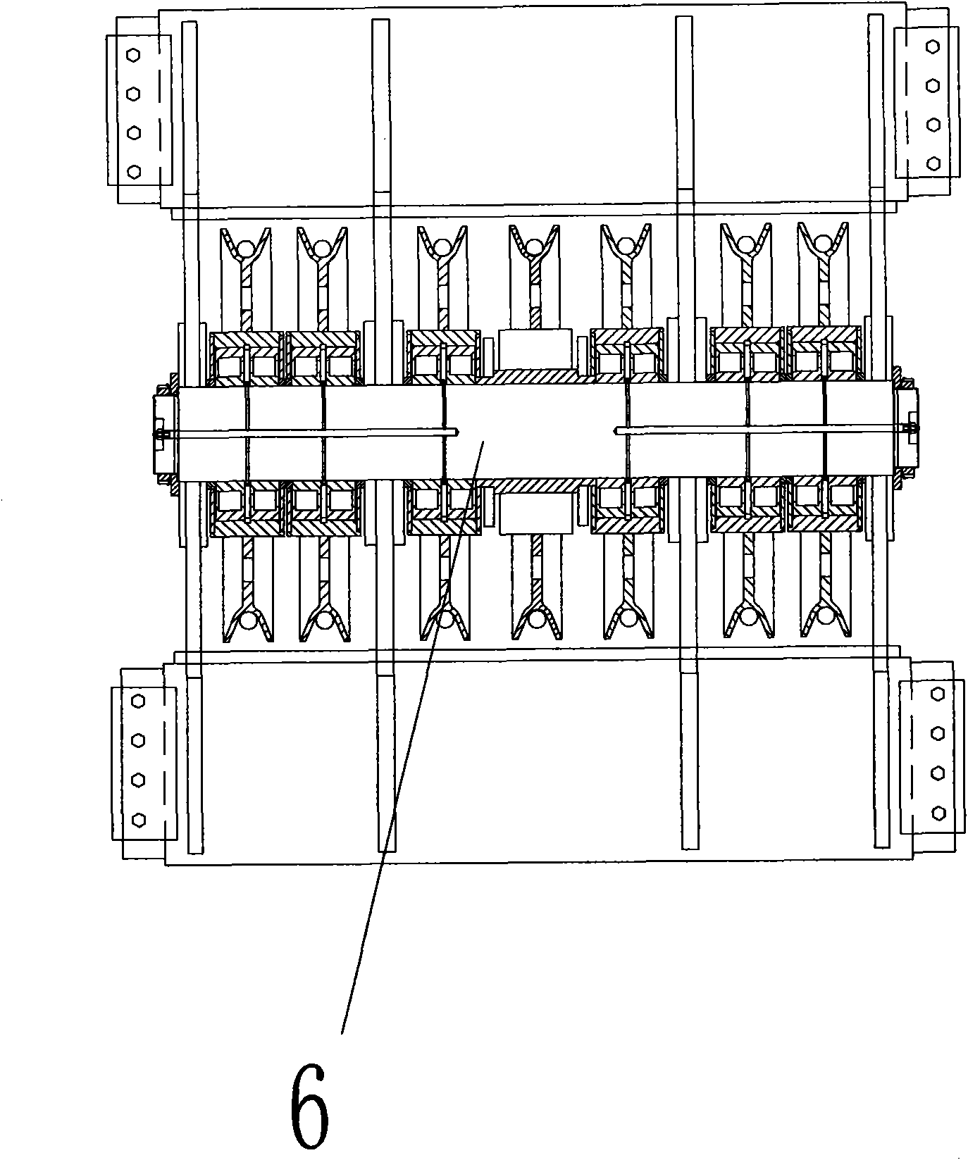 Novel weighing device structure of shipbuilding gantry crane