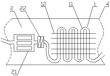 Eccentric type turbine thermal energy power system using nuclear power plant thermal water discharge