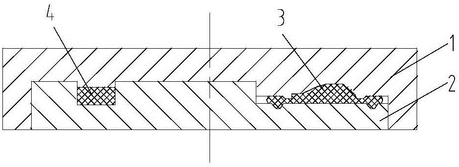 Disc type forge piece forging mold and forging method