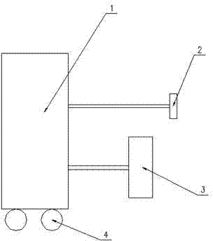 Spray gun device on cleaning rack