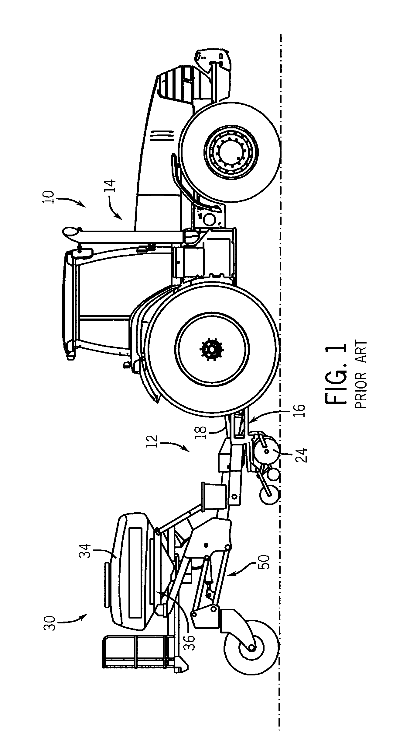 Method and apparatus for auto-leveling of bulk fill hopper frame