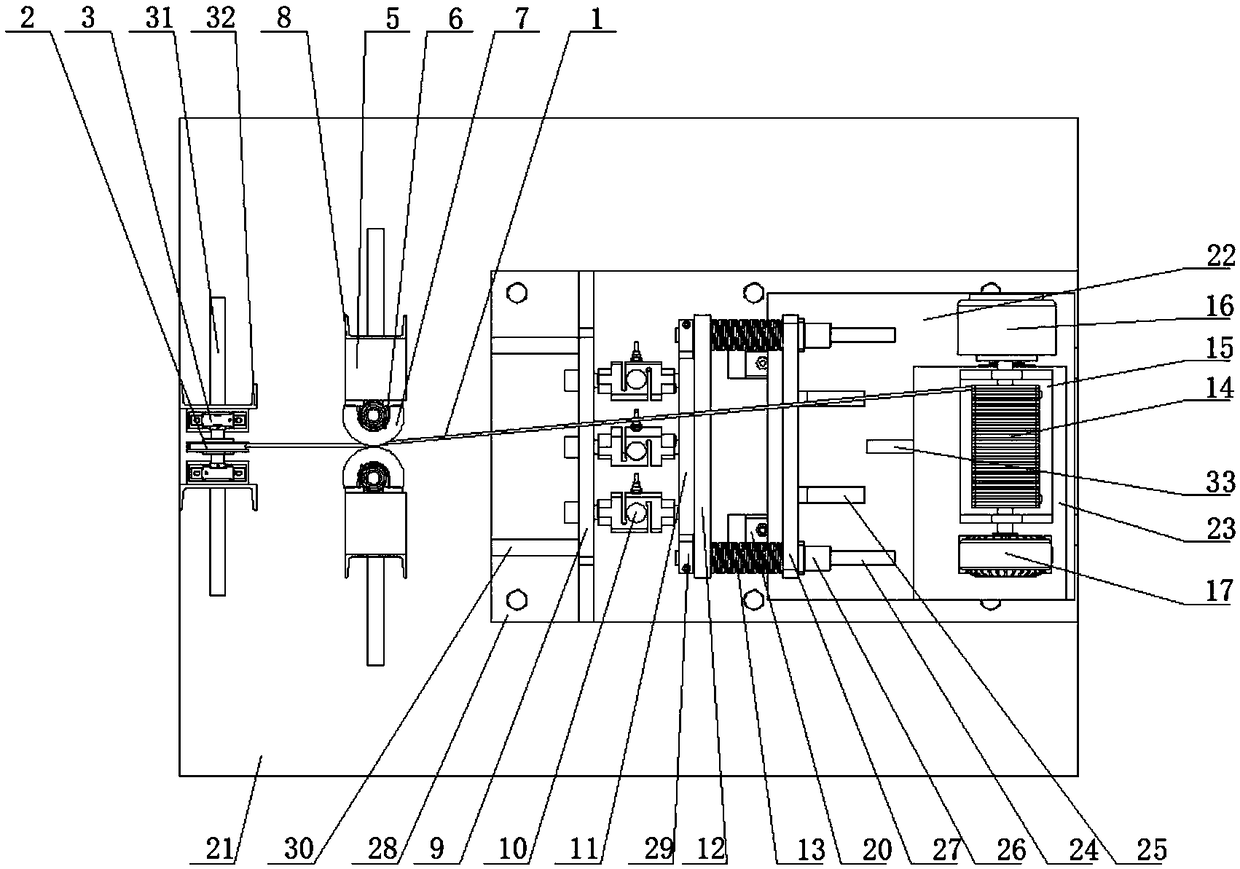 Load simulation test device of oil pumping unit