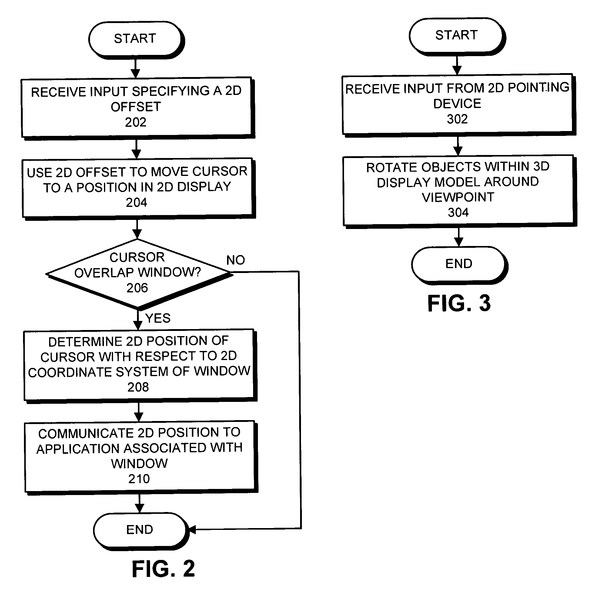 Enhancements for manipulating two-dimensional windows within a three-dimensional display model