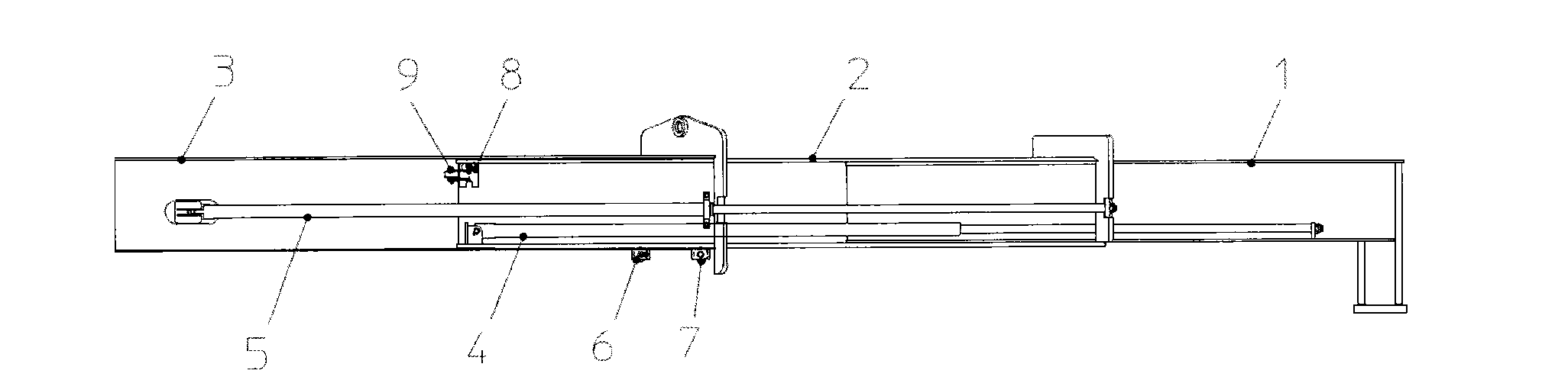 Telescopic supporting leg and application thereof