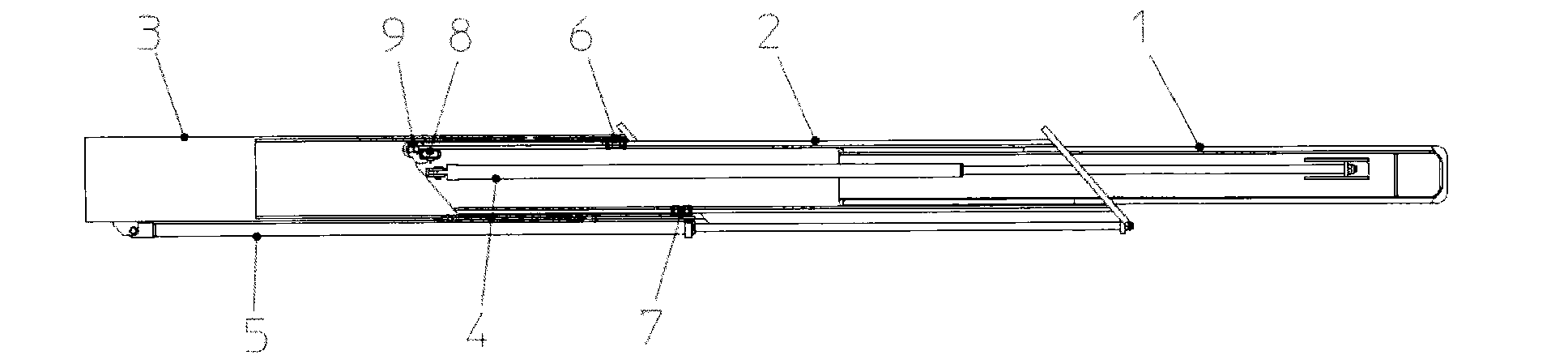 Telescopic supporting leg and application thereof