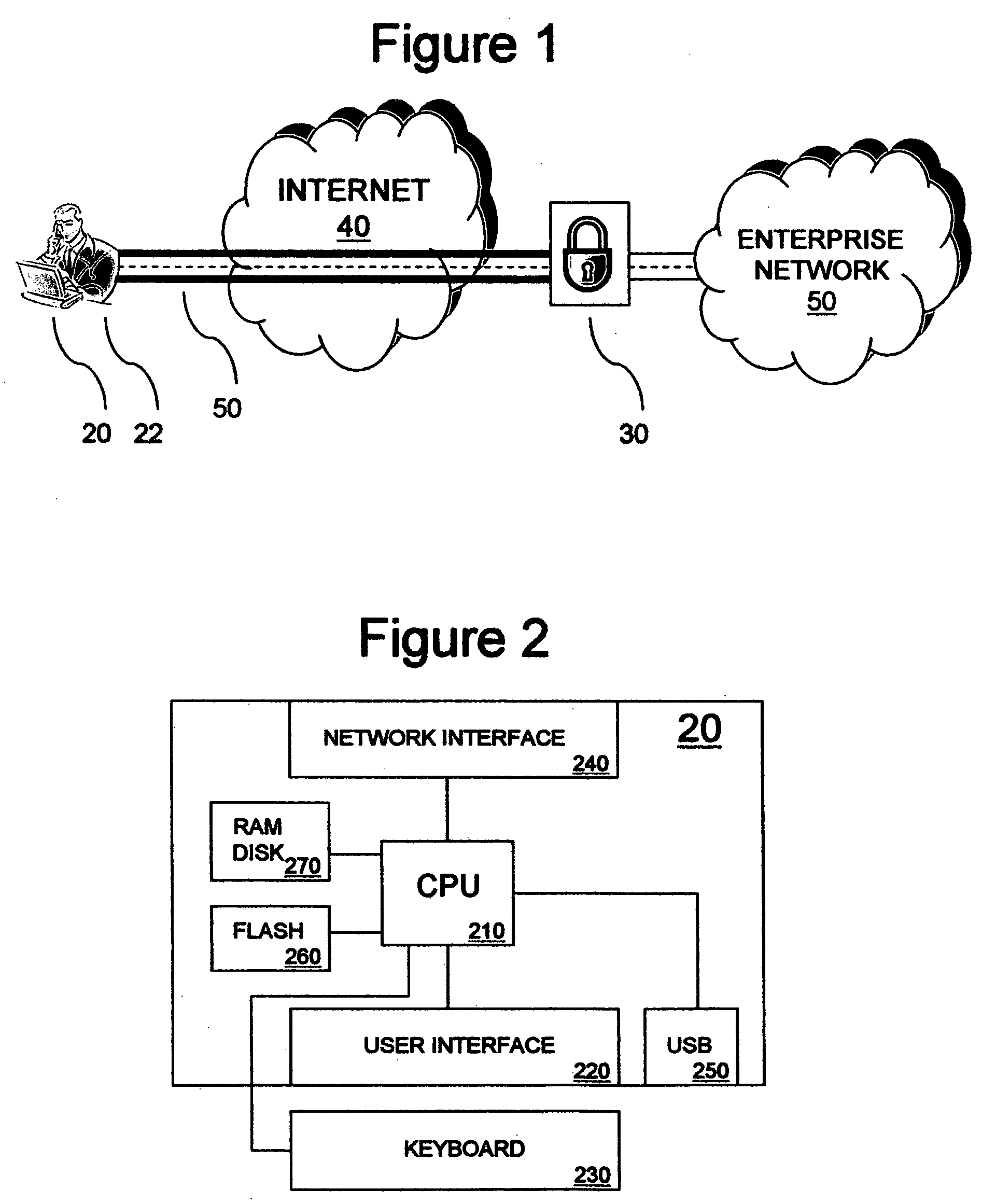 Thin client end system for virtual private network