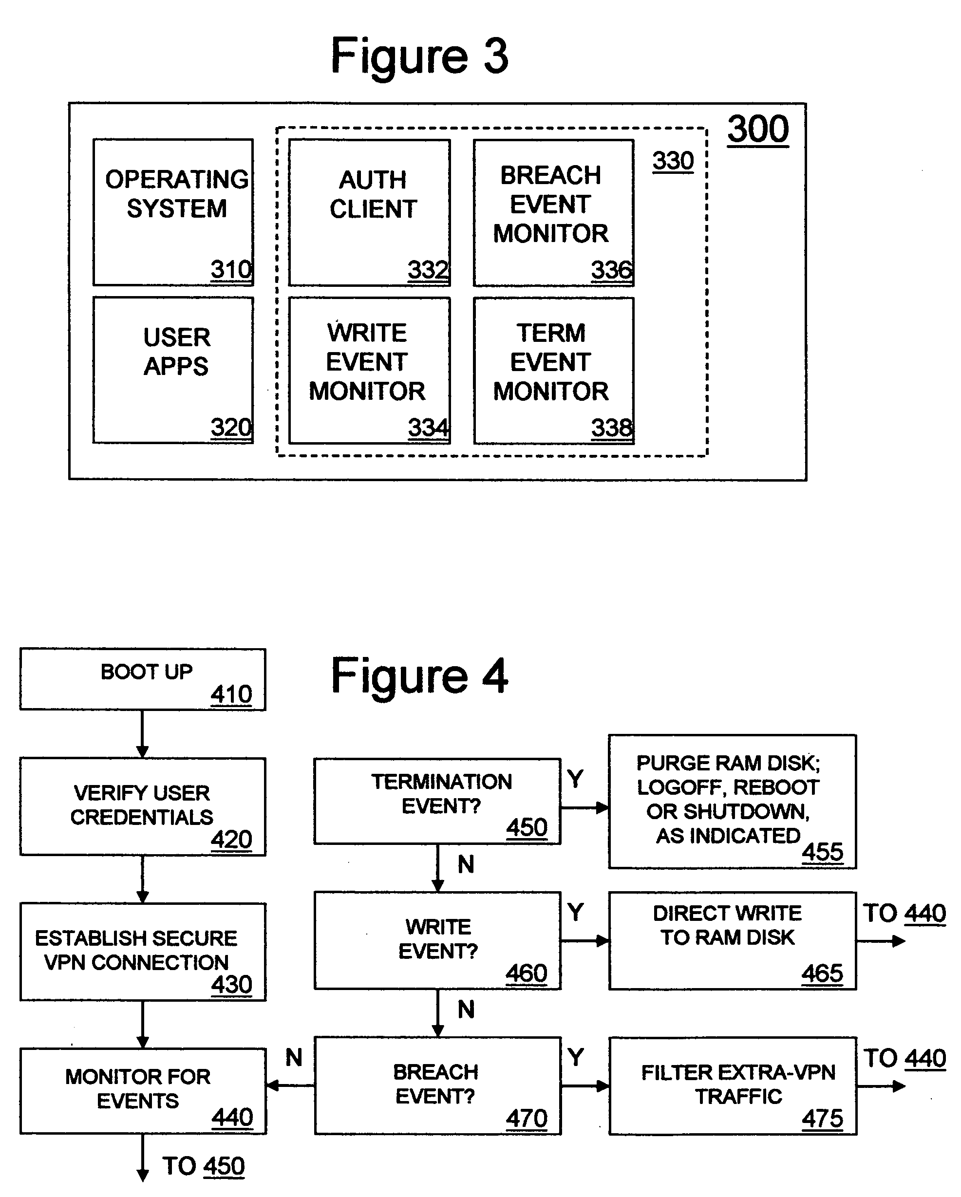 Thin client end system for virtual private network