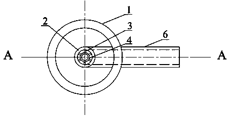 Flow adjusting type water filling structure for reaction effluent pipeline