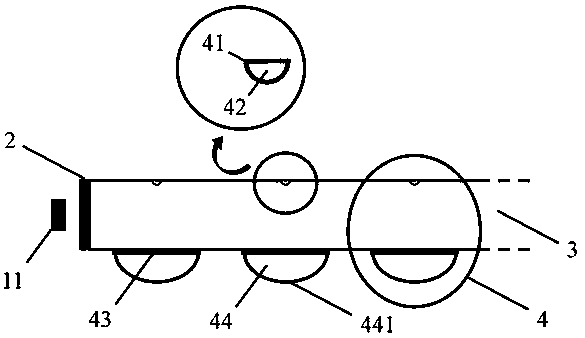 A light guide structure for realizing polarized collimated surface light source