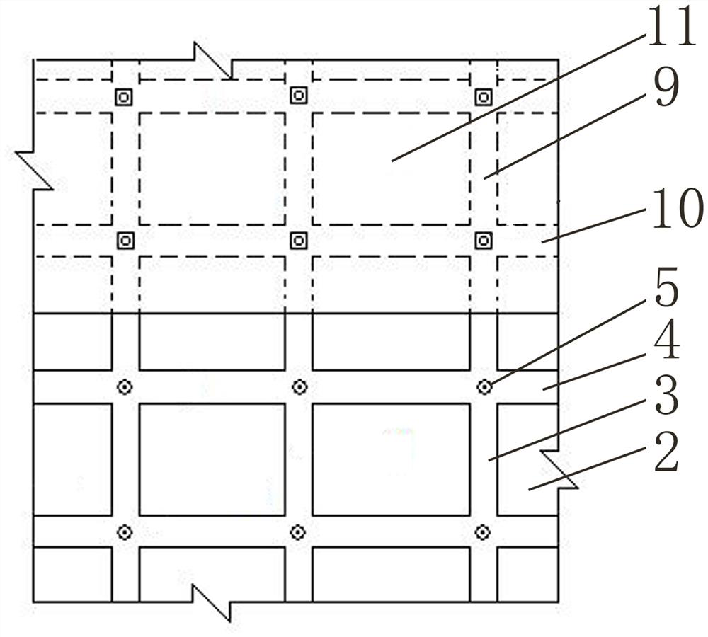 Construction method for reducing safety risk of ribbed anchor rod retaining wall reverse construction method