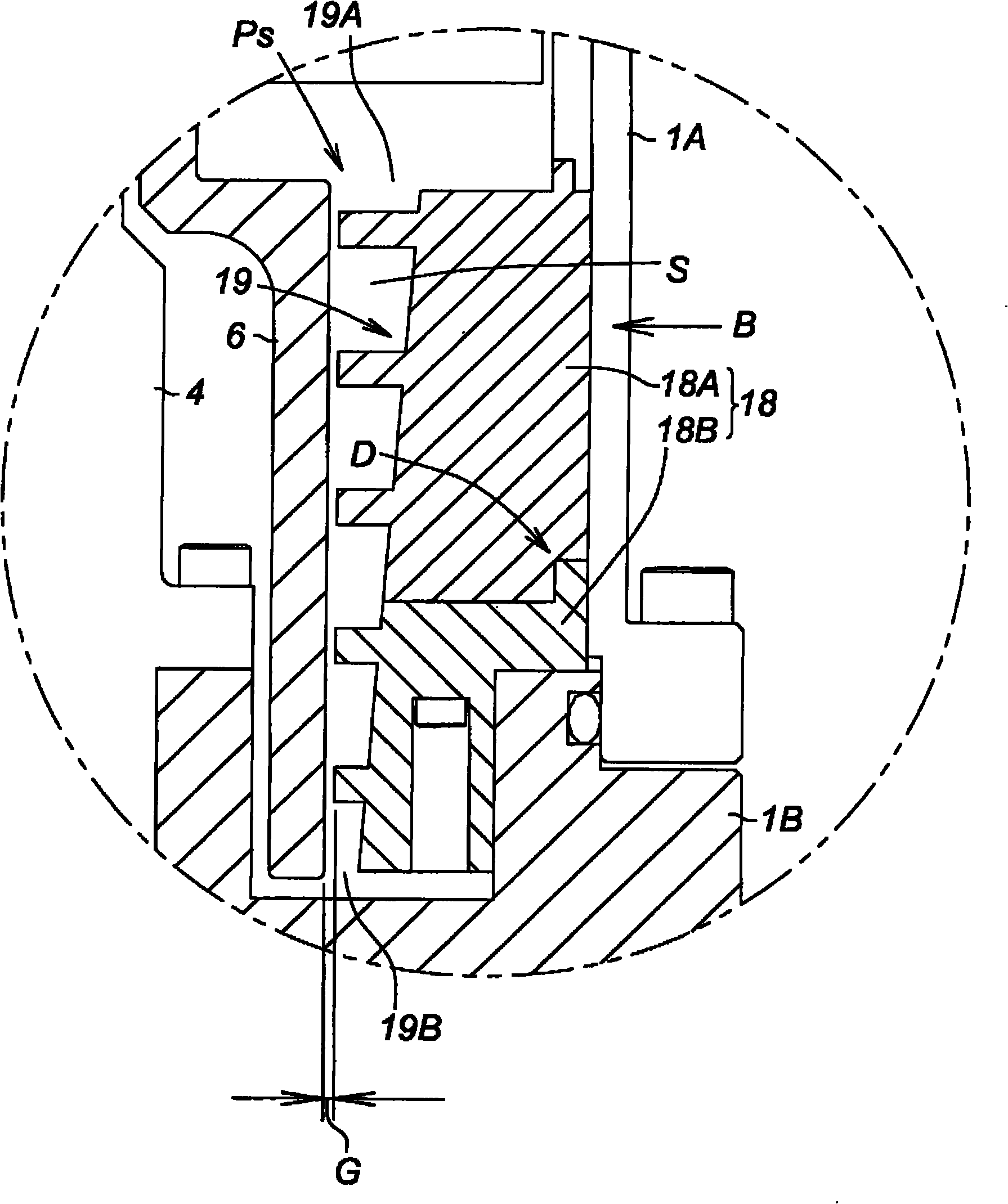 Cylindrical fixed member of thread-groove exhaust unit and vacuum pump using same