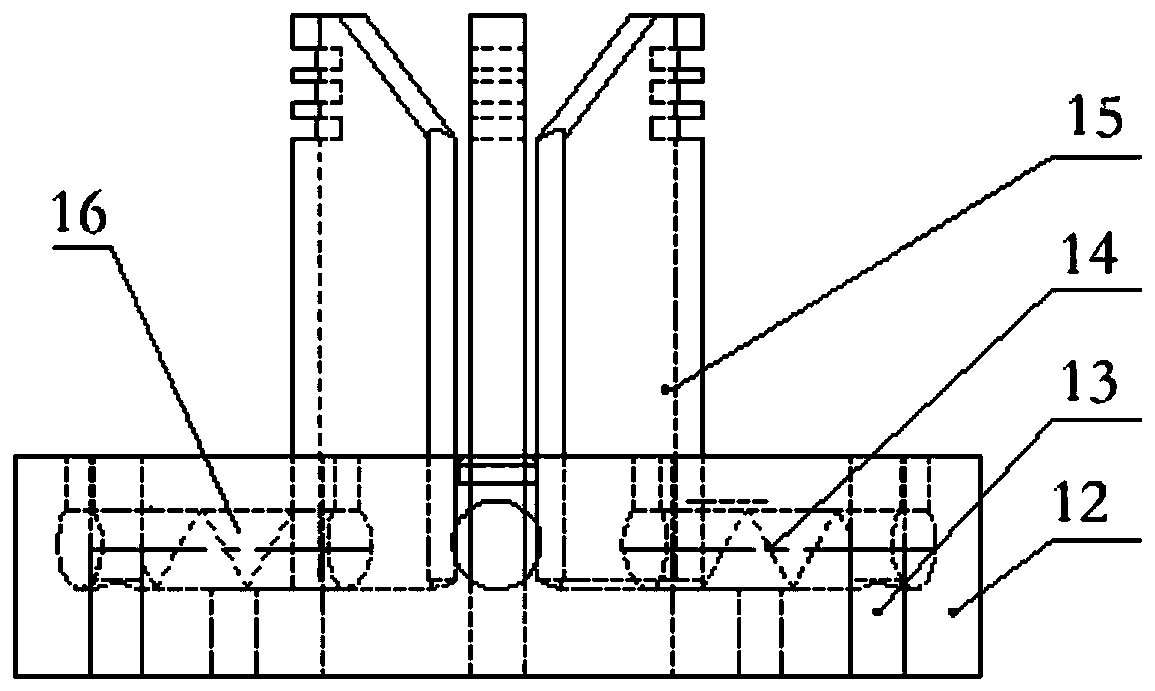 Automatic cleaning device for oil sample ferrography analysis glass test tube