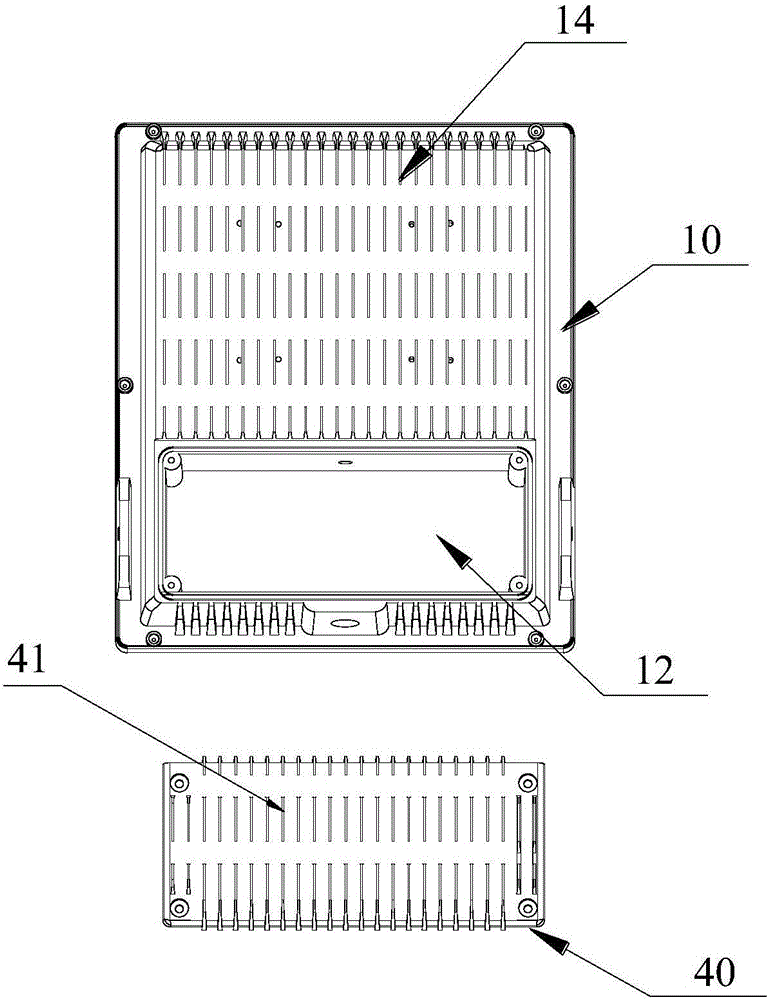 LED light protection lamp with built-in driver