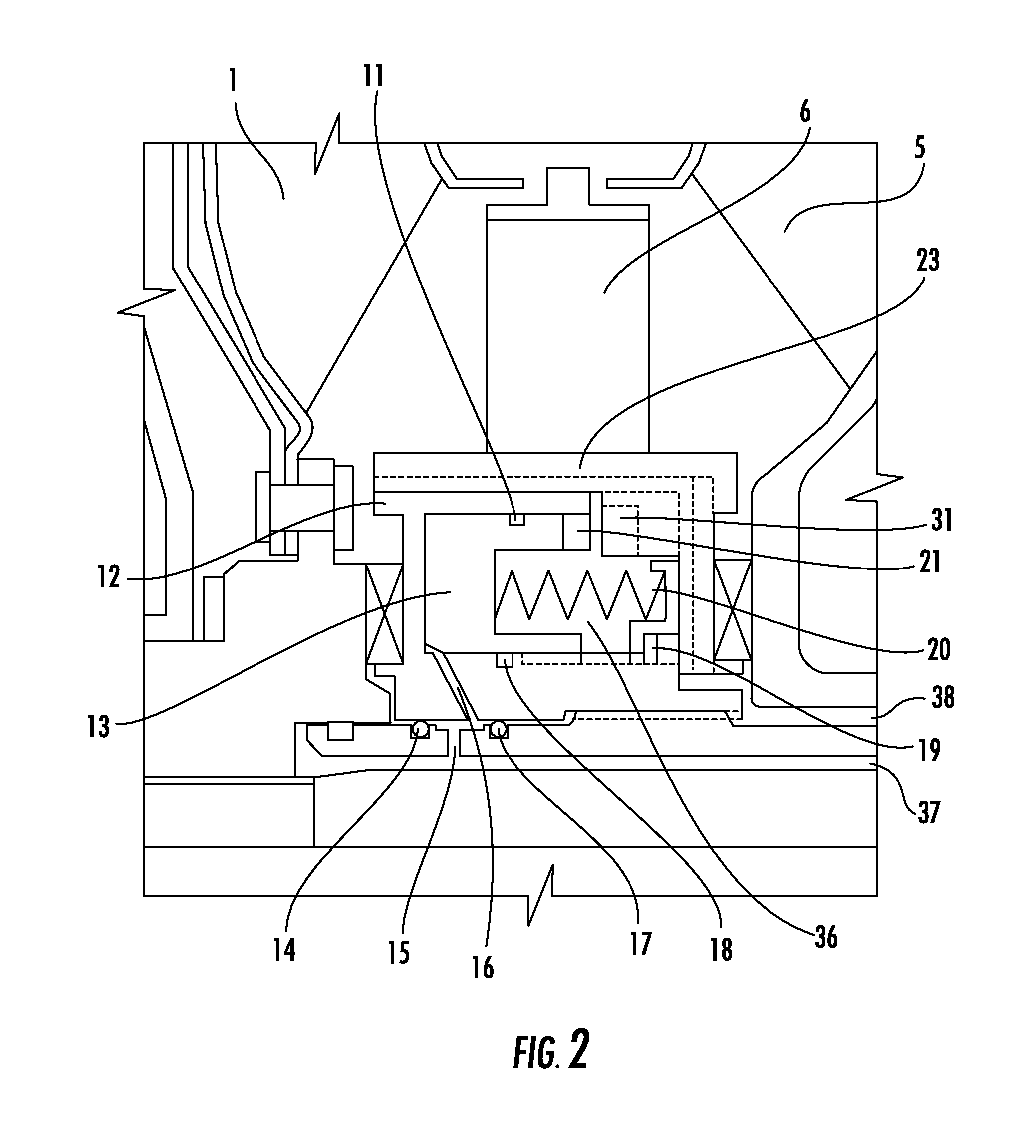 Torque converter having a reactor controlled by a jaw clutch