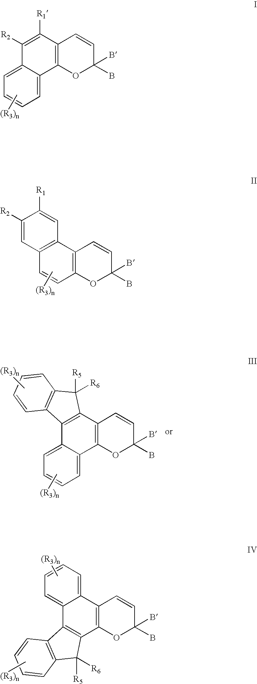 Photochromic materials with reactive substituents