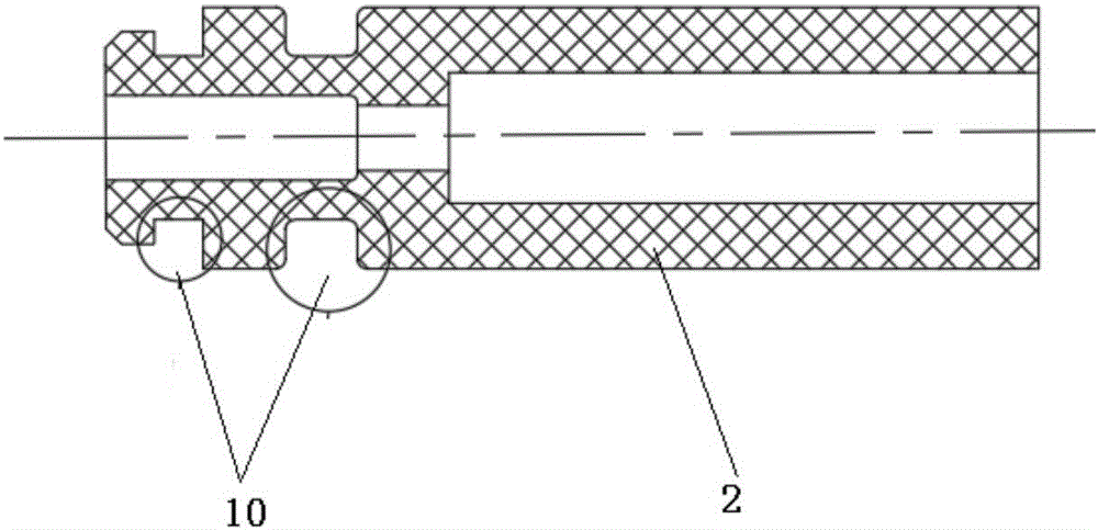 Automobile door lock inhaul cable