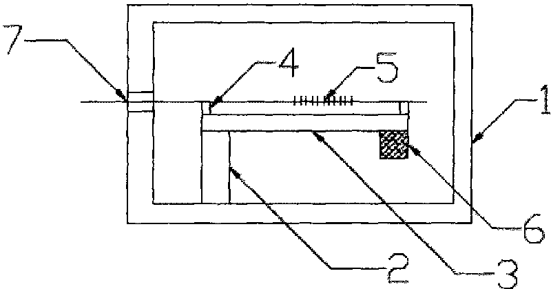 Cantilever beam type optical fibre grating accelerometer