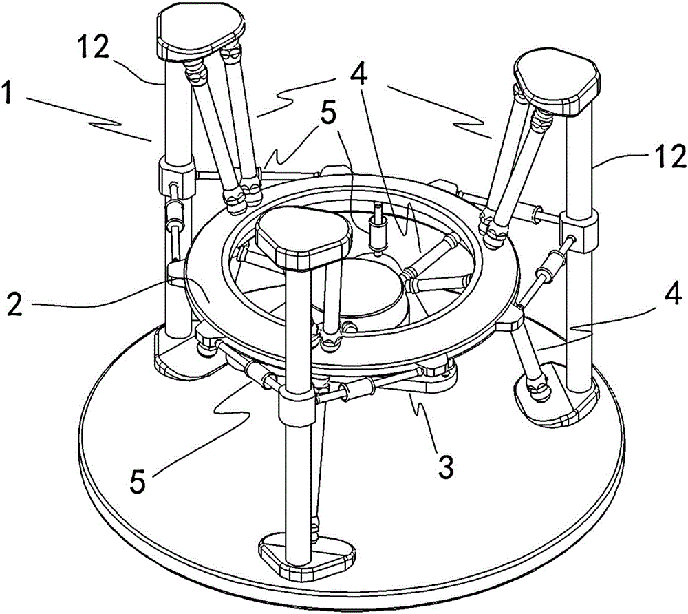 Six-dimensional anti-shock vibration isolation system and manufacturing method thereof