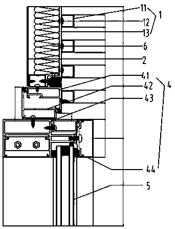 Grid-like hopper window with aluminum back plate