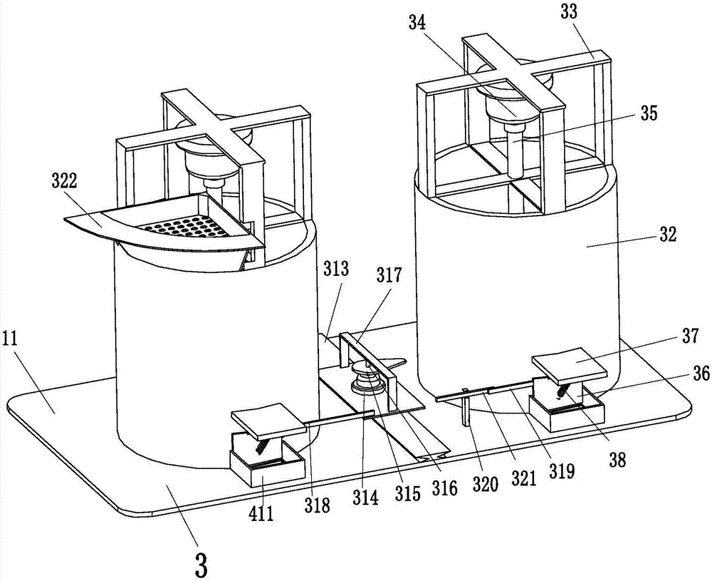 Automatic control material discharging equipment for cement tiles of building decoration materials