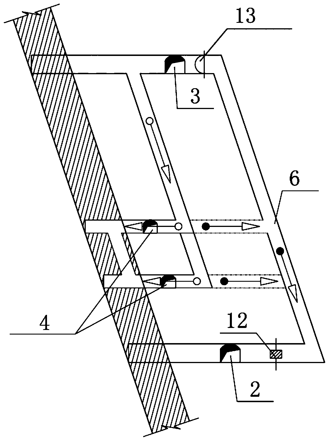 Underground mine ventilating system and air quantity distribution method