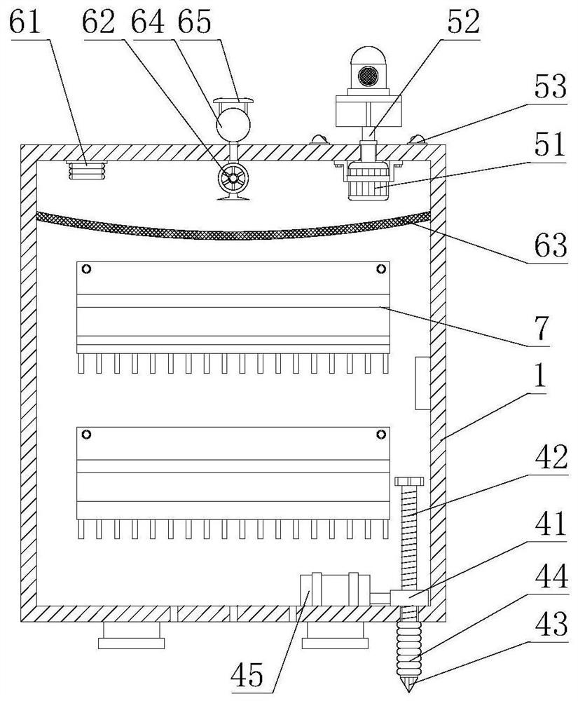 Distribution box with anti-creeping mechanism