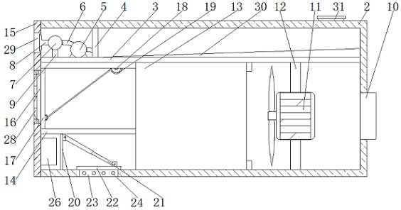 Intelligent wardrobe with air filtering function