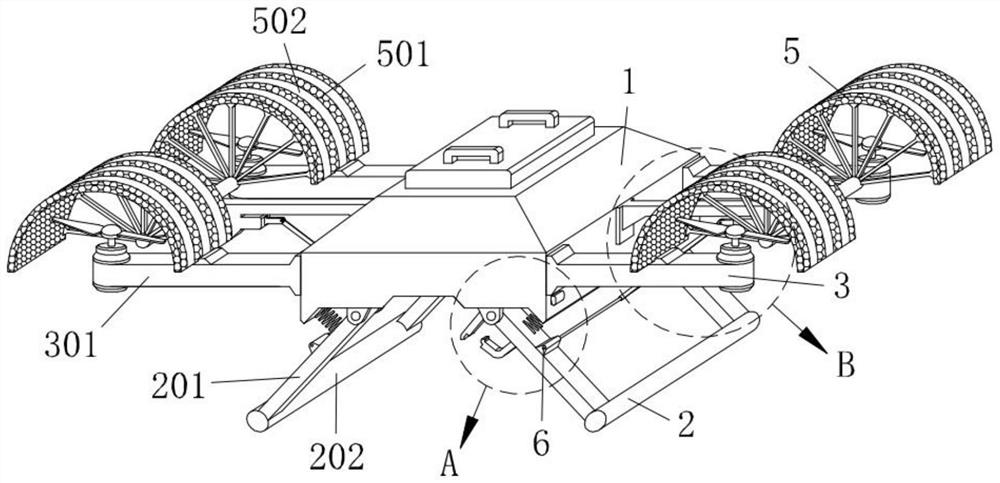 Symmetrical sliding type multifunctional protective cover for large unmanned aerial vehicle