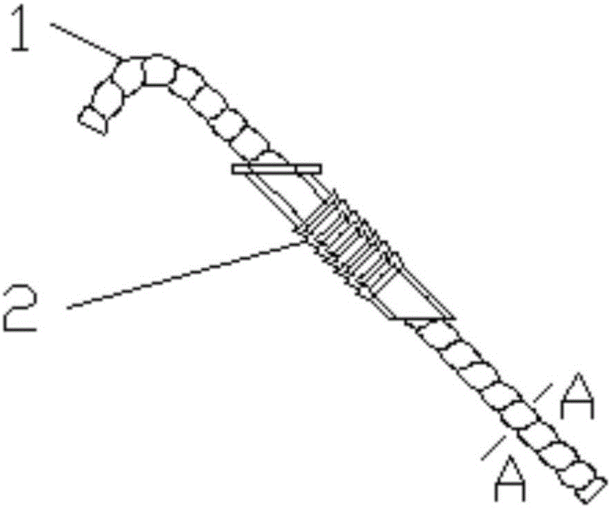 Hook-shaped reinforcing bar core continuous fiber composite connection piece for prefabricated sandwich heat insulation wall body