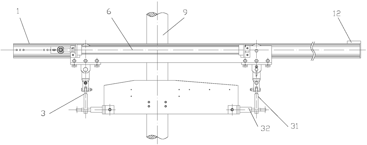 Adjustable drilling tool mud-scraping device