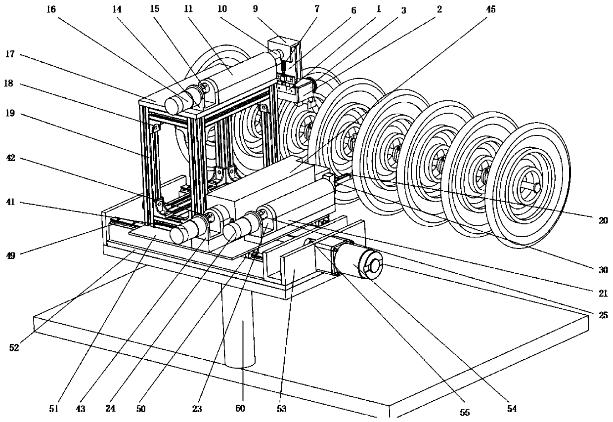 Suspension insulator rotary pin plugging and unplugging device