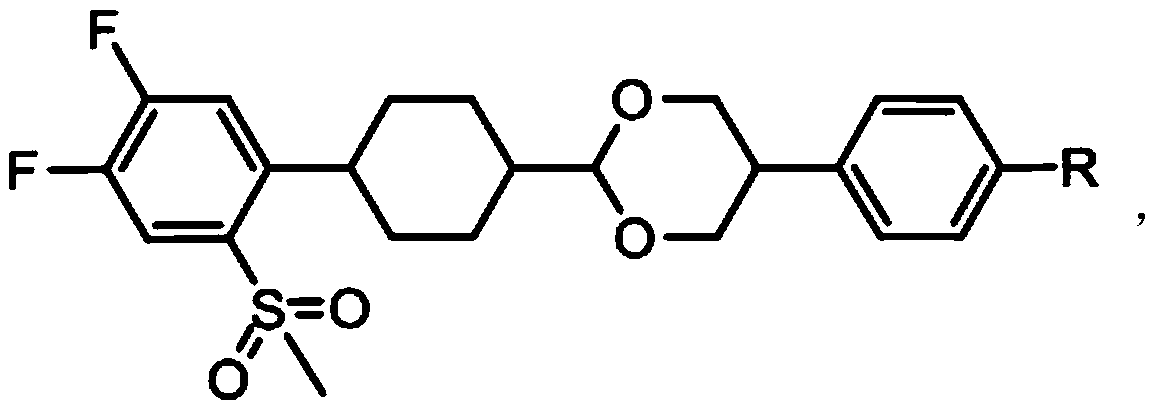 A kind of cyclohexane oxane liquid crystal monomer compound and preparation method thereof