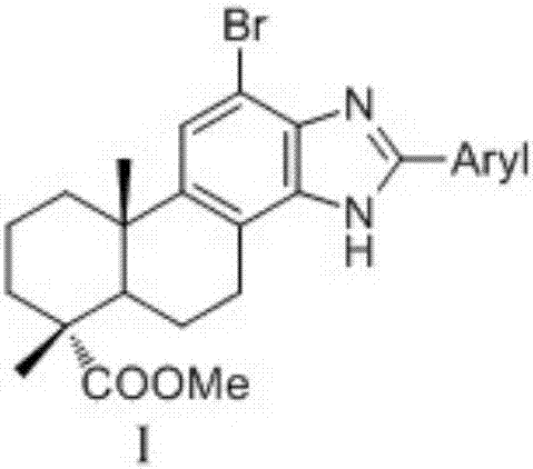 Dehydroabietic acid benzimidazole derivatives with antitumor activity as well as preparation method and application of dehydroabietic acid benzimidazole derivatives