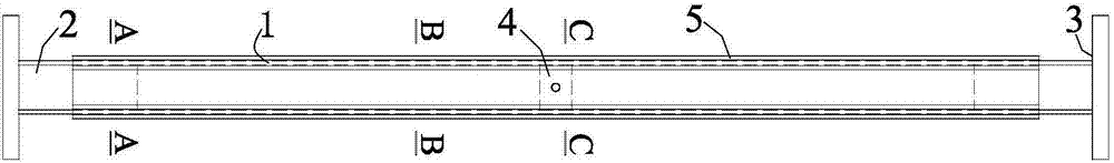 Dual-core visual inspection buckling restraint support