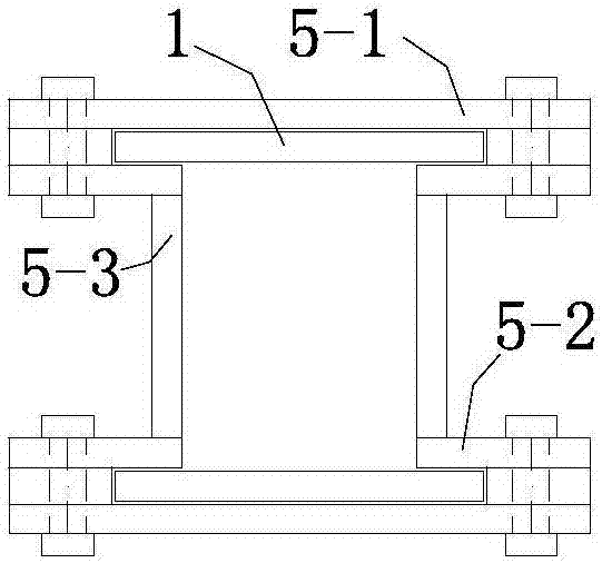 Dual-core visual inspection buckling restraint support